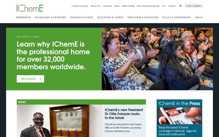 Screenshot ta' icheme.org