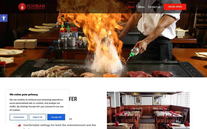 Screenshot of ichibansteak.com