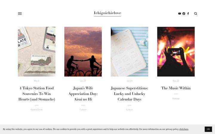 Screenshot of ichigoichielove.com