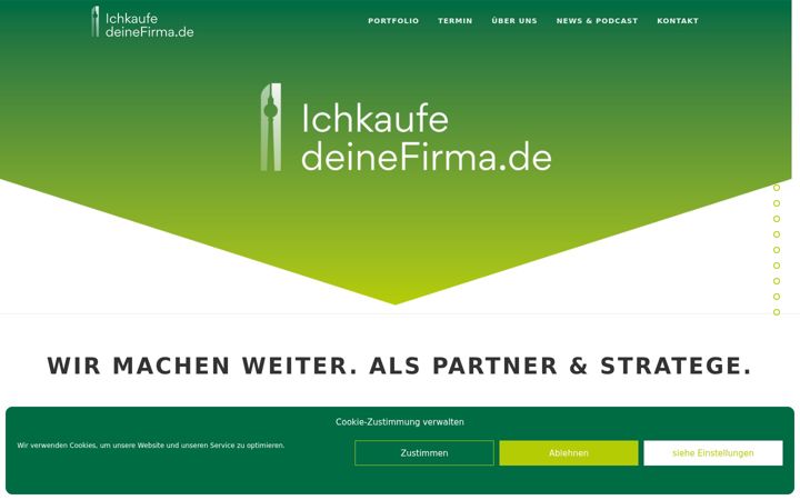 Screenshot of ichkaufedeinefirma.de