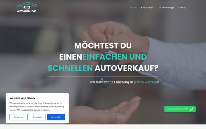 Screenshot of ichkaufendeinauto.at