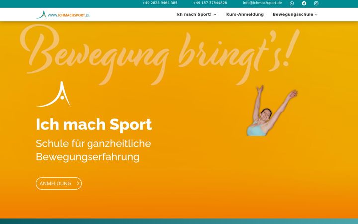 Screenshot of ichmachsport.de