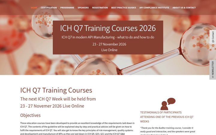 Screenshot of ichq7-week.org