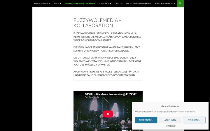 Screenshot of ichrockdiekanne.de
