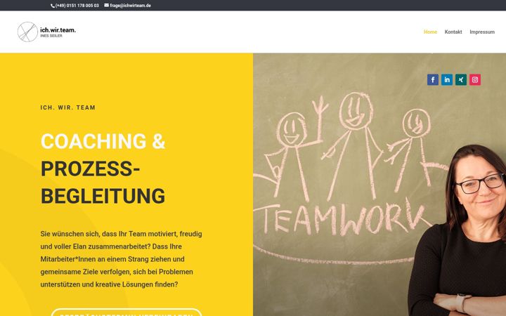 Screenshot of ichwirteam.de