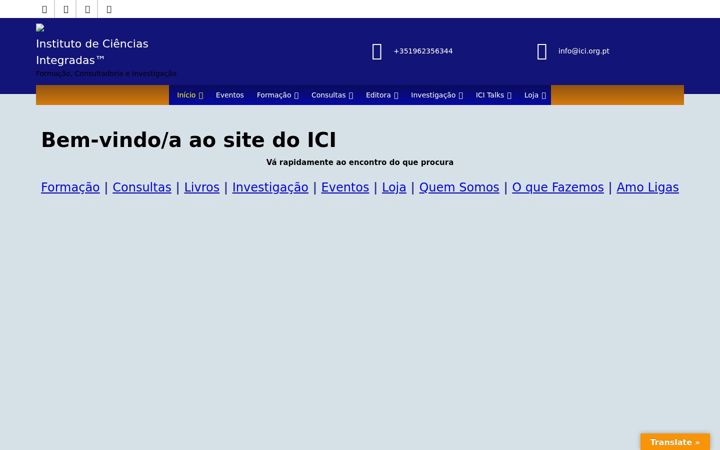 Screenshot of ici.org.pt