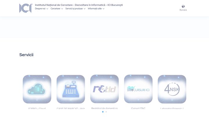Screenshot of ici.ro