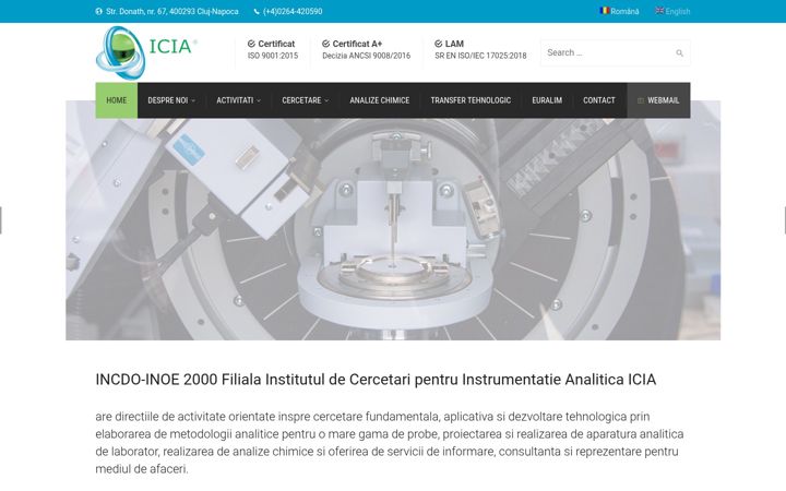 Screenshot of icia.ro