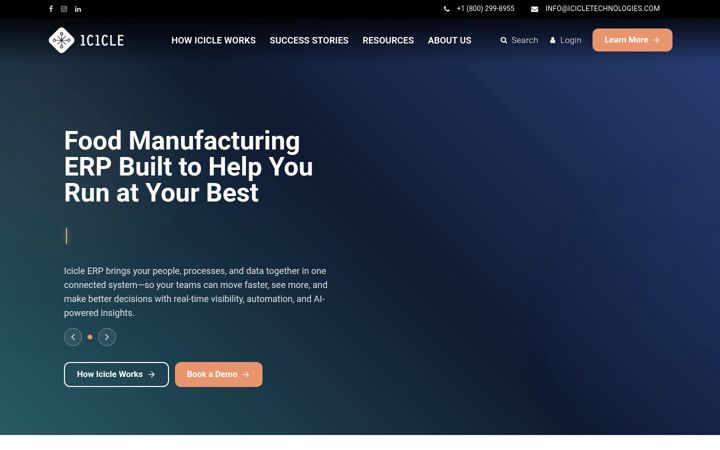 Screenshot of icicletechnologies.com