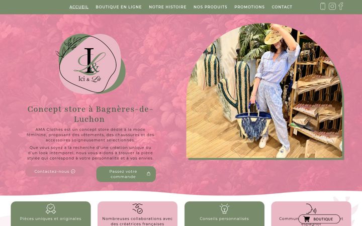 Screenshot of icietlaconceptstore.fr