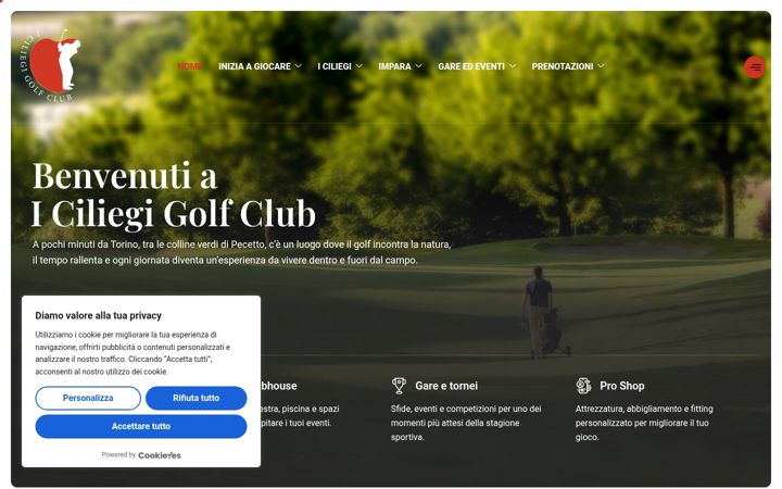 Screenshot of iciliegigolfclub.it