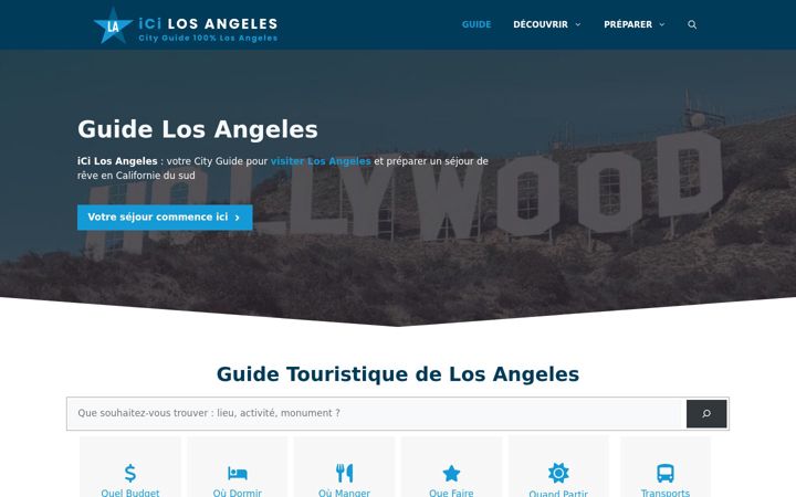 Screenshot of icilosangeles.fr