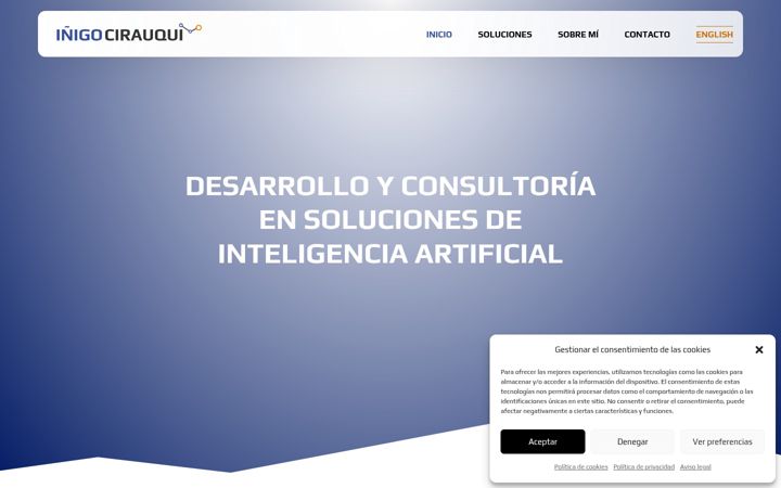 Screenshot of icirauqui.com