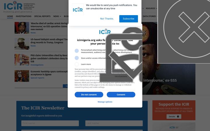 Screenshot of icirnigeria.org
