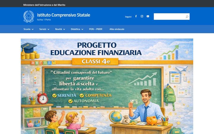 Screenshot of icischia1porto.edu.it