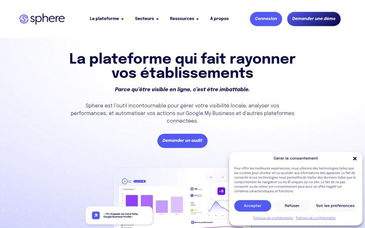 Screenshot of icisphere.com