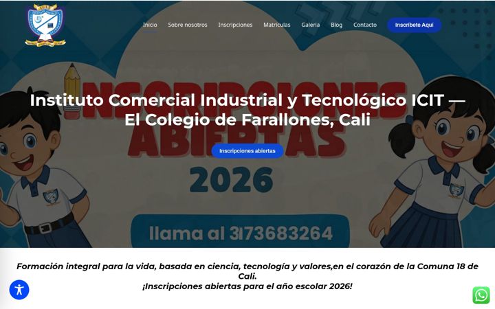 Screenshot of icit.edu.co