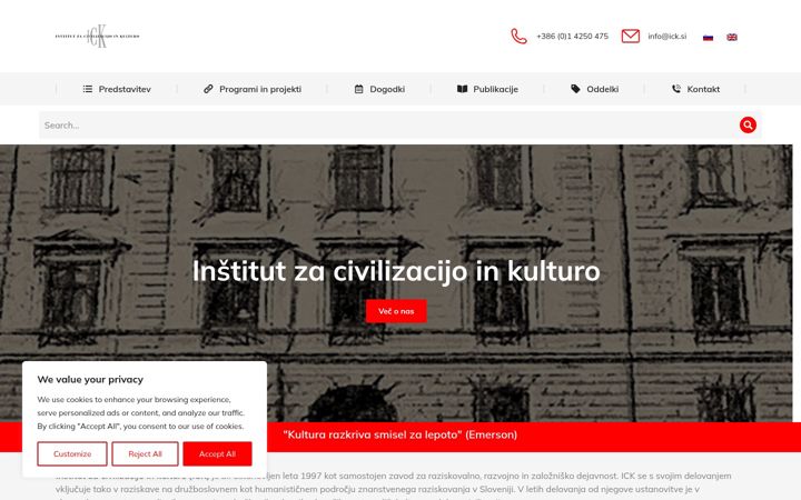 Screenshot of ick.si