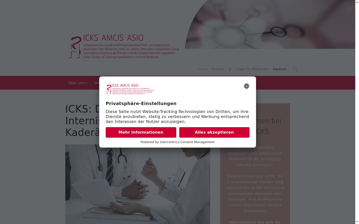 Posnetek zaslona pasice za privolitev, prikazane pred kakršno koli interakcijo