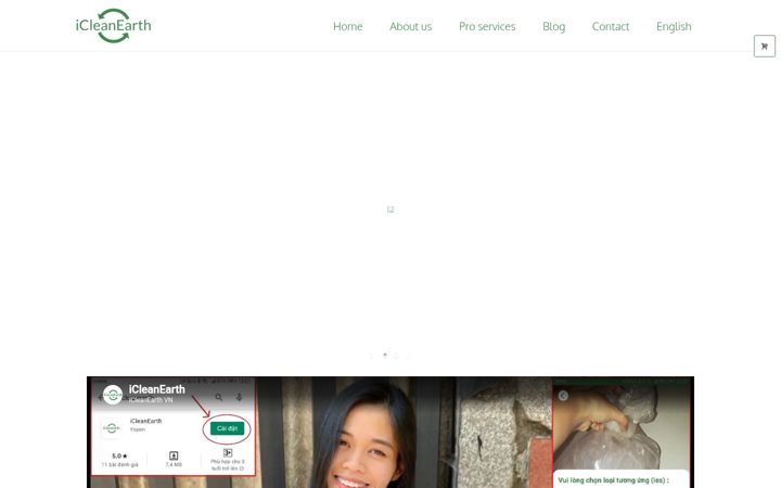 Screenshot of icleanearth.com