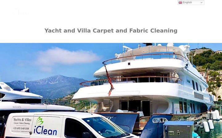 Screenshot of icleanyachts.com