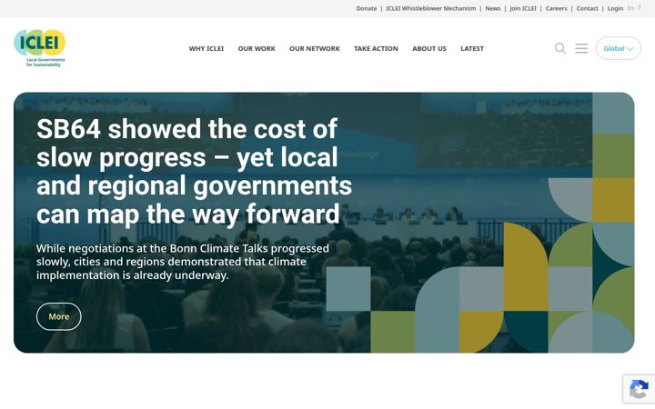 Screenshot of iclei.org