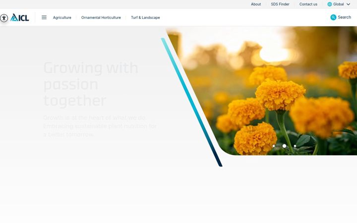 Screenshot of iclfertilizers.com