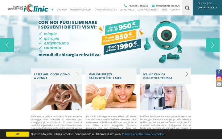 Screenshot of iclinic-laser.it