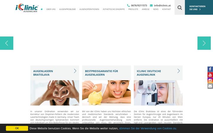 Screenshot of iclinic.at