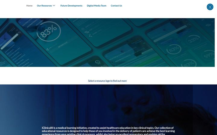 Screenshot of iclinical.co.uk