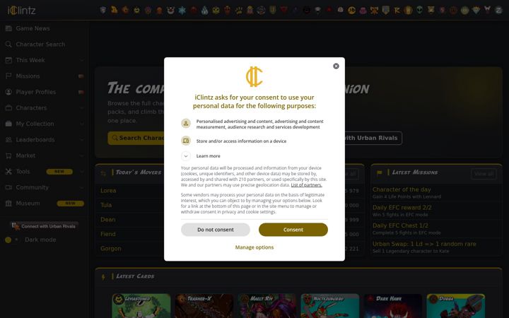 Screenshot of iclintz.com