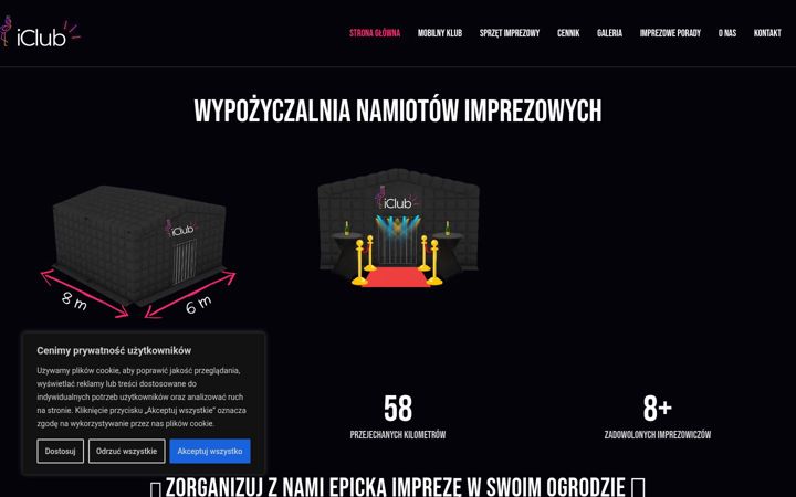 Screenshot of iclubevents.pl