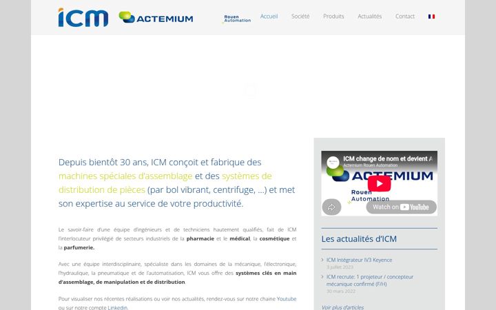 Screenshot of icm-france.fr
