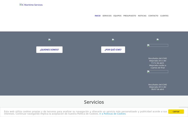 Screenshot of icmaritime.es