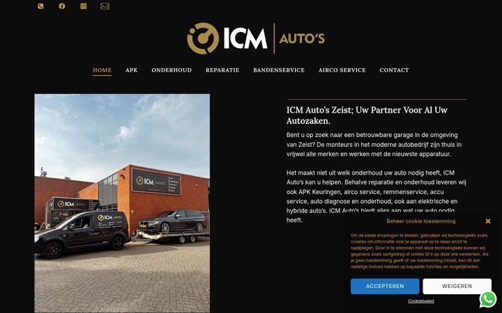 Screenshot of icmautoszeist.nl