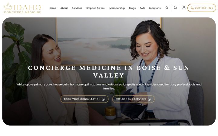 Screenshot of icmboise.com