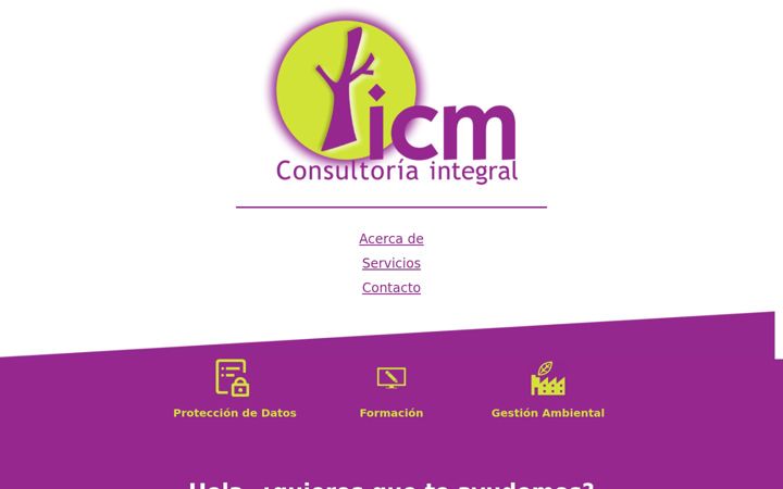 Screenshot of icmconsultoria.es