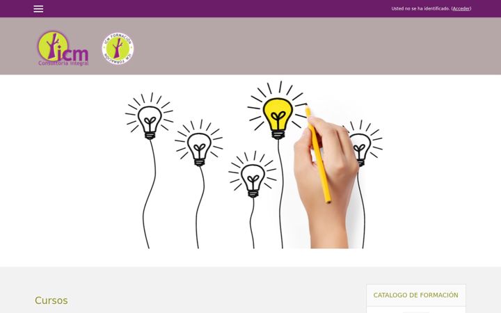 Screenshot of icmformacion.es