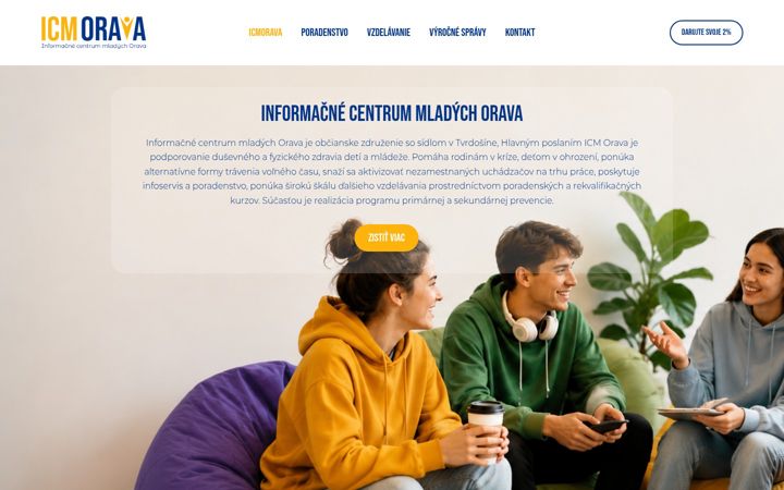 Screenshot of icmorava.sk