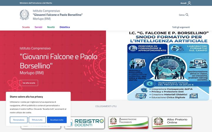 Screenshot of icmorlupo.edu.it
