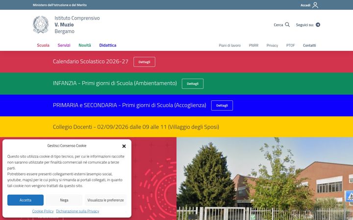 Screenshot of icmuzio.edu.it