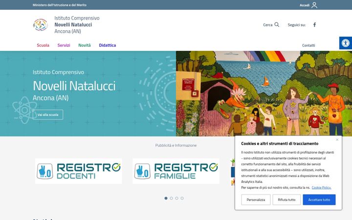 Screenshot of icnovellinatalucci.edu.it