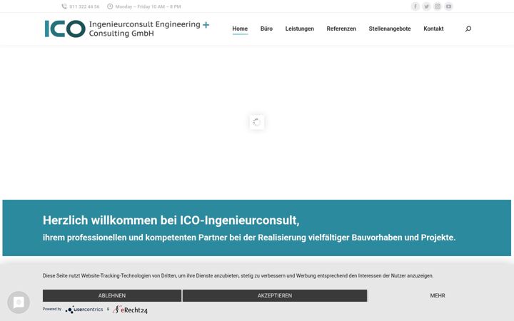 Screenshot of ico-ingenieurconsult.de