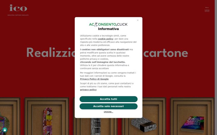 Screenshot of ico.it