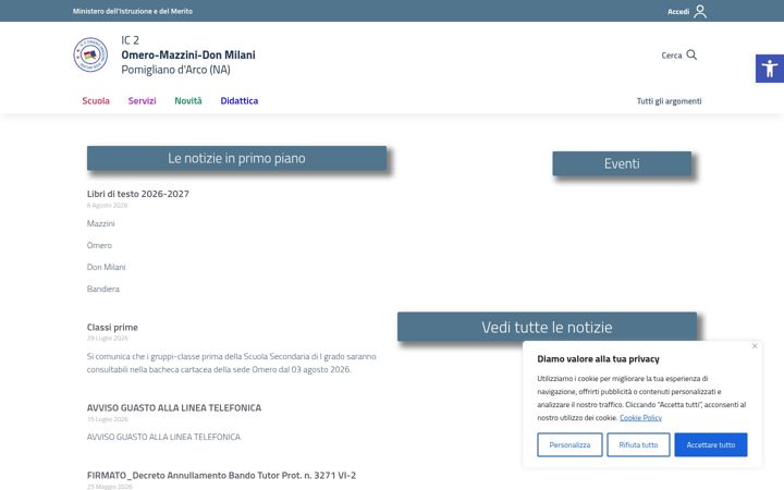 Screenshot of icomero.edu.it
