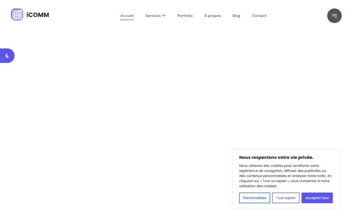 Screenshot of icomm.fr