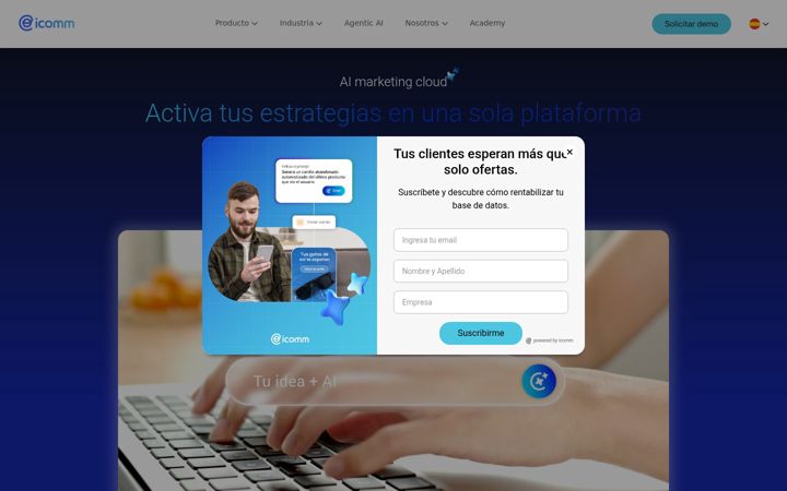 Screenshot of icommarketing.com