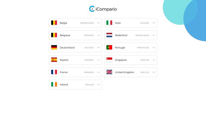 Screenshot of icompario.com