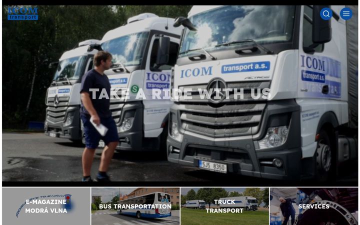 Screenshot of icomtransport.cz