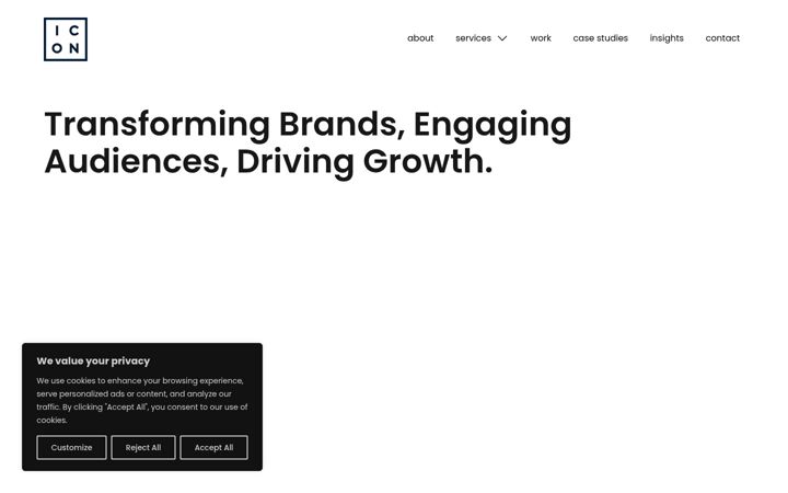 Screenshot of icon-creative.com